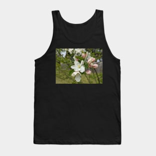 White and Pink Tree Flowers 1 Tank Top